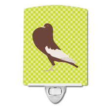 Load image into Gallery viewer, English Pouter Pigeon Green Ceramic Night Light BB7780CNL