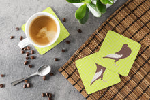 Load image into Gallery viewer, English Pouter Pigeon Green Foam Coaster  BB7780FC