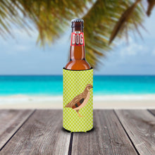 Load image into Gallery viewer, Golden Phoenix Quail Green   Hugger for slim cans