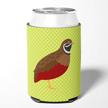 Load image into Gallery viewer, Chinese Painted or King Quail Green Can or Bottle Hugger BB7782CC