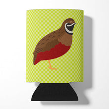 Load image into Gallery viewer, Chinese Painted or King Quail Green Can or Bottle Hugger BB7782CC