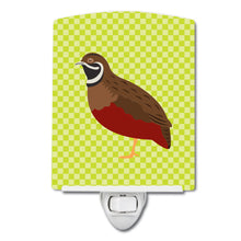 Load image into Gallery viewer, Chinese Painted or King Quail Green Ceramic Night Light BB7782CNL