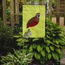 Load image into Gallery viewer, Chinese Painted or King Quail Green Garden Flag - Outdoor Decorative Yard Flag
