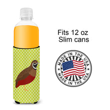 Load image into Gallery viewer, Chinese Painted or King Quail Green   Hugger for slim cans