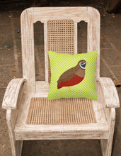 Load image into Gallery viewer, Chinese Painted or King Quail Green Fabric Decorative Pillow BB7782PW1818