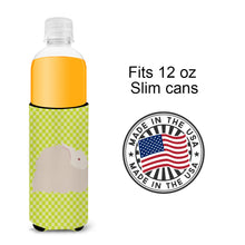 Load image into Gallery viewer, Fluffy Angora Rabbit Green   Hugger for slim cans