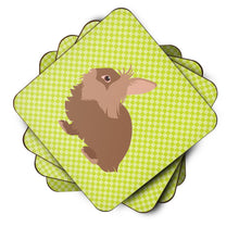 Load image into Gallery viewer, Lionhead Rabbit Green Foam Coaster  BB7786FC