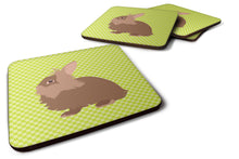 Load image into Gallery viewer, Lionhead Rabbit Green Foam Coaster  BB7786FC