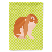 Load image into Gallery viewer, English Lop Rabbit Green Flag Canvas House Size BB7788CHF