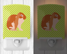 Load image into Gallery viewer, English Lop Rabbit Green Ceramic Night Light BB7788CNL