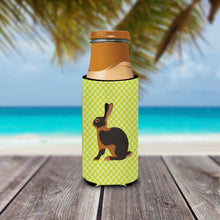 Load image into Gallery viewer, Tan Rabbit Green   Hugger for slim cans