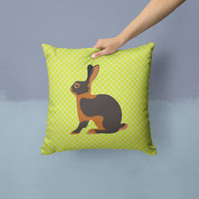 Load image into Gallery viewer, Tan Rabbit Green Throw Pillow - 14x14 Decorative Pillow – Art for Your Home &amp; Patio BB7789PW1414