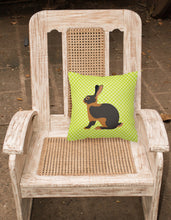 Load image into Gallery viewer, Tan Rabbit Green Fabric Decorative Pillow BB7789PW1818