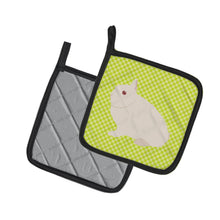 Load image into Gallery viewer, Hermelin Rabbit Green Pot Holders - Set of 2 - Heat-Resistant Kitchen Essentials BB7790PTHD