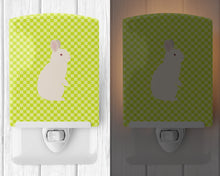 Load image into Gallery viewer, New Zealand White Rabbit Green Ceramic Night Light BB7791CNL