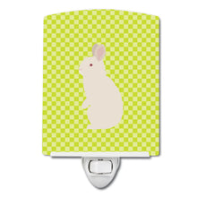 Load image into Gallery viewer, New Zealand White Rabbit Green Ceramic Night Light BB7791CNL