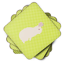 Load image into Gallery viewer, New Zealand White Rabbit Green Foam Coaster  BB7791FC