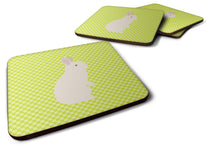 Load image into Gallery viewer, New Zealand White Rabbit Green Foam Coaster  BB7791FC