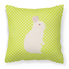 Load image into Gallery viewer, New Zealand White Rabbit Green Fabric Decorative Pillow BB7791PW1818