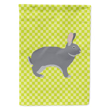 Load image into Gallery viewer, Giant Chinchilla Rabbit Green Flag Canvas House Size BB7792CHF