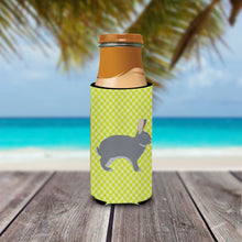 Load image into Gallery viewer, Giant Chinchilla Rabbit Green   Hugger for slim cans