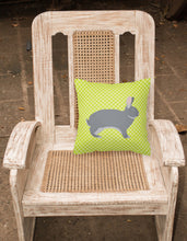 Load image into Gallery viewer, Giant Chinchilla Rabbit Green Fabric Decorative Pillow BB7792PW1818