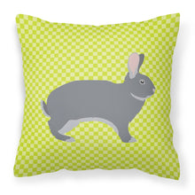 Load image into Gallery viewer, Giant Chinchilla Rabbit Green Fabric Decorative Pillow BB7792PW1818