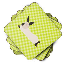 Load image into Gallery viewer, California White Rabbit Green Foam Coaster  BB7793FC