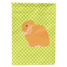 Load image into Gallery viewer, Holland Lop Rabbit Green Flag Canvas House Size BB7794CHF