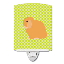 Load image into Gallery viewer, Holland Lop Rabbit Green Ceramic Night Light BB7794CNL