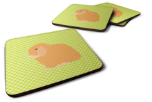 Load image into Gallery viewer, Holland Lop Rabbit Green Foam Coaster  BB7794FC