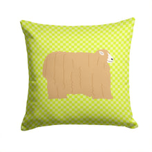 Load image into Gallery viewer, Lincoln Longwool Sheep Green Throw Pillow - 14x14 Decorative Pillow – Art for Your Home &amp; Patio BB7797PW1414
