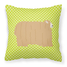 Load image into Gallery viewer, Lincoln Longwool Sheep Green Fabric Decorative Pillow BB7797PW1818