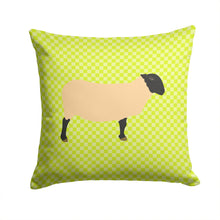 Load image into Gallery viewer, Suffolk Sheep Green Throw Pillow - 14x14 Decorative Pillow – Art for Your Home &amp; Patio BB7798PW1414