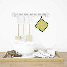 Load image into Gallery viewer, English Leicester Longwool Sheep Green Pot Holders - Set of 2 - Heat-Resistant Kitchen Essentials BB7800PTHD