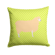 Load image into Gallery viewer, English Leicester Longwool Sheep Green Throw Pillow - 14x14 Decorative Pillow – Art for Your Home &amp; Patio BB7800PW1414