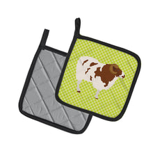 Load image into Gallery viewer, Jacob Sheep Green Pot Holders - Set of 2 - Heat-Resistant Kitchen Essentials BB7801PTHD