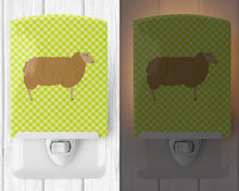 Load image into Gallery viewer, East Friesian Sheep Green Ceramic Night Light BB7803CNL