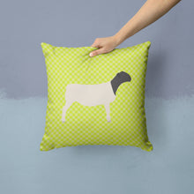 Load image into Gallery viewer, Dorper Sheep Green Throw Pillow - 14x14 Decorative Pillow – Art for Your Home &amp; Patio BB7804PW1414