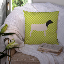 Load image into Gallery viewer, Dorper Sheep Green Throw Pillow - 14x14 Decorative Pillow – Art for Your Home &amp; Patio BB7804PW1414