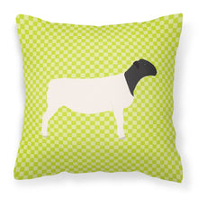 Load image into Gallery viewer, Dorper Sheep Green Fabric Decorative Pillow BB7804PW1818