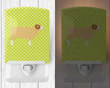 Load image into Gallery viewer, Horned Dorset Sheep Green Ceramic Night Light BB7806CNL