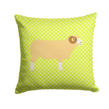 Load image into Gallery viewer, Horned Dorset Sheep Green Throw Pillow - 14x14 Decorative Pillow – Art for Your Home &amp; Patio BB7806PW1414