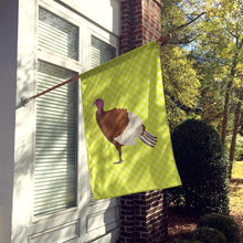 Load image into Gallery viewer, Bourbon Red Turkey Hen Green Flag Canvas House Size BB7808CHF