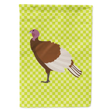 Load image into Gallery viewer, Bourbon Red Turkey Hen Green Flag Canvas House Size BB7808CHF