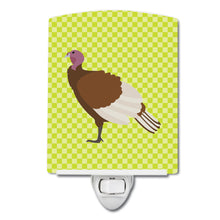 Load image into Gallery viewer, Bourbon Red Turkey Hen Green Ceramic Night Light BB7808CNL