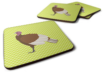 Load image into Gallery viewer, Bourbon Red Turkey Hen Green Foam Coaster  BB7808FC