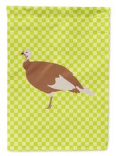 Load image into Gallery viewer, Jersey Buff Turkey Hen Green Garden Flag - Outdoor Decorative Yard Flag