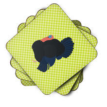 Load image into Gallery viewer, Norfolk Black Turkey Green Foam Coaster  BB7811FC