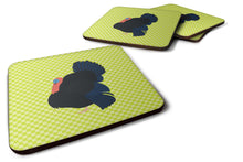 Load image into Gallery viewer, Norfolk Black Turkey Green Foam Coaster  BB7811FC